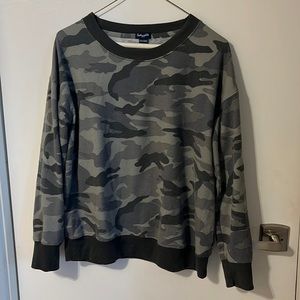 Splendid camo print light sweatshirt